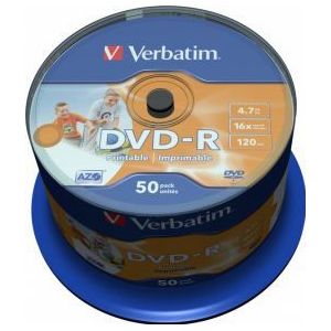 Verbatim DVD-R 16X 50st. Cakebox Printable