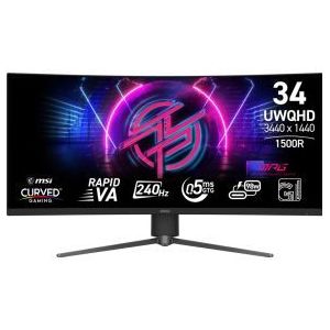 MSI - MPG 346Cqrf X24 - Gaming-monitor - 34 Inch - Ultrawide QHD - Zwart