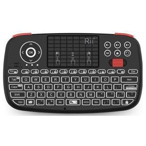 Rii i4 toetsenbord Draadloos Zwart