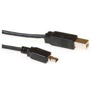 ACT SB2482 1.8m Mini-USB A USB B Zwart USB-kabel