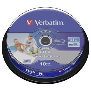 Verbatim BD-R Blu-Ray 25GB 6x 10st.  Spindle Printable