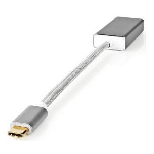 USB-Adapter | USB 3.2 Gen 1 | USB-C© Male | DisplayPort Male | 5 Gbps | 0.20 m | Rond | Verguld |