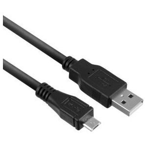 ACT USB 2.0 laad- en datakabel A male - micro B male 1 meter AC3000