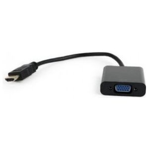 Gembird A-HDMI-VGA-04 HDMI VGA Zwart kabeladapter/verloopstukje