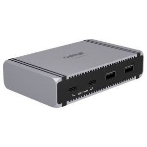 CalDigit - E5 - Thunderbolt Hub - Zwart - 9-poort, 4 x Thunderbolt 5/USB4 v2, 90 W opladen
