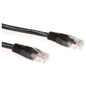 Eminent Zwarte 2 meter U/UTP CAT6 patchkabel met RJ45 connectoren