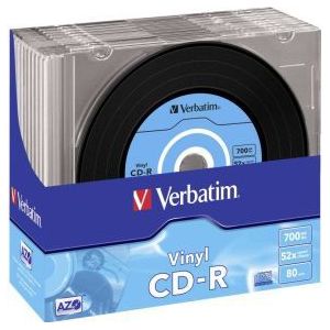 Verbatim CD-R 48x 10st. Slimline Vinyl