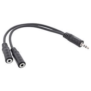 InLine 99300B audio kabel 2 m 3.5mm 2 x 3.5mm Zwart