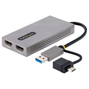 StarTech.com 107B-USB-HDMI USB grafische adapter 3840 x 2160 Pixels Grijs