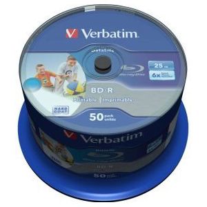 Verbatim BD-R Blu-Ray 25GB 6x 50st. Cakebox Printable