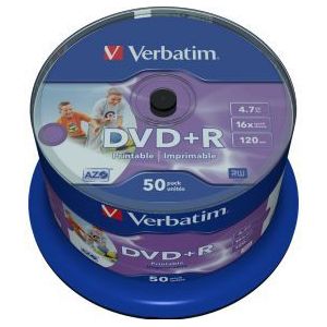 Verbatim DVD+R 16X 50st. Cakebox Printable