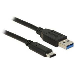 DeLOCK 83870 USB klabel USB3.1-C/USB3.1-A 1m USB A USB C  Zwart