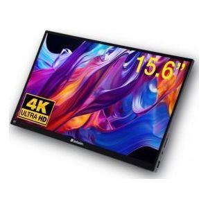 Verbatim PMT-15-4K 15.6  4K Ultra HD Touchscreen Portable IPS Monitor