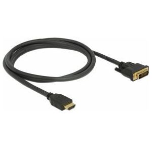 DeLOCK 85653 video kabel adapter 1,5 m HDMI Type A (Standard) DVI Zwart