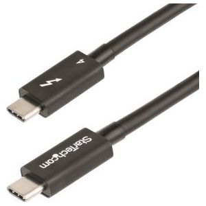StarTech.com TBLT4MM1M Thunderbolt-kabel 1 m 40 Gbit/s Zwart