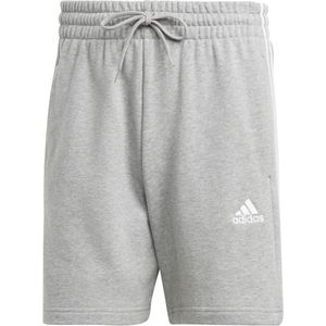 adidas Sportswear Essentials French Terry 3-Stripes Short - Heren - Grijs- XL