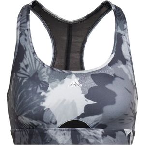 adidas - Powerreact - Trainingsbeha - Medium Ondersteuning - Bloemmotief