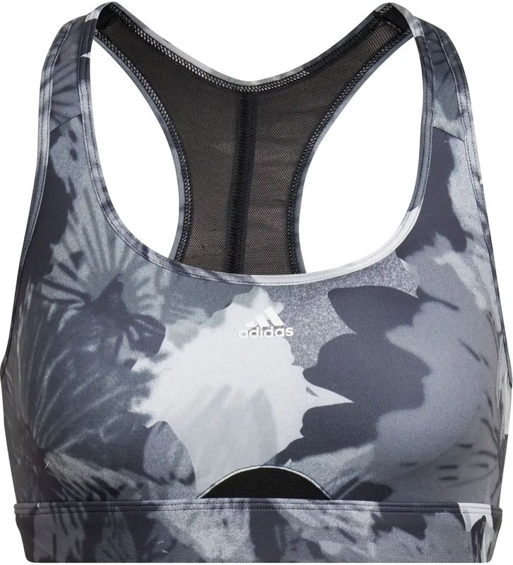 adidas - Powerreact - Trainingsbeha - Medium Ondersteuning - Bloemmotief