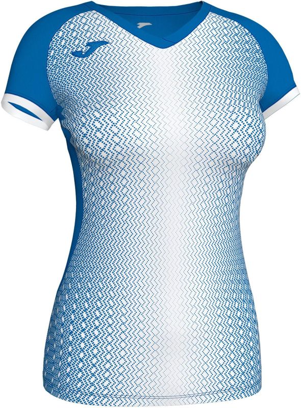 T-shirt - V-hals - Mesh-Inzet - Geborduurd Logo