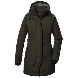 Damesparka - Donkerbruin - Polyester - Wind- en Waterdicht