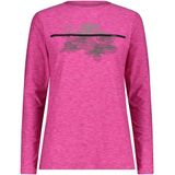 CMP - Dames-T-shirt - Lange Mouwen - Rekbaar Jersey - Op de Natuur Geïnspireerde Print