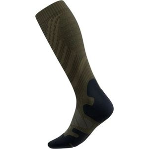Bauerfeind - Merino Compression Socks - Compressiesokken - Olijfgroen - 54% Polyamide, 37% Wol, 9% Elastaan
