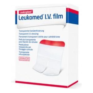 Leukomed IV Film - Infuuspleisters - Transparant - 4,5 x 4,5 cm - 50 stuks