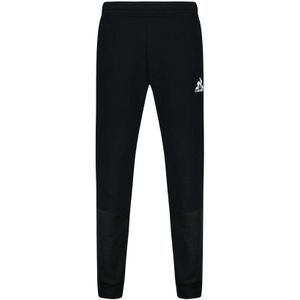 Le Coq Sportif - LF N°2 - Trainingsbroek - Zwart - Slim Fit, Ademend Materiaal
