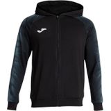 Joma - Elite XI - Hooded Trainingsjack - Zwart - Met Rits en Capuchon