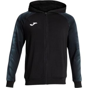 Joma - Elite XI - Hooded Trainingsjack - Zwart - Met Rits en Capuchon