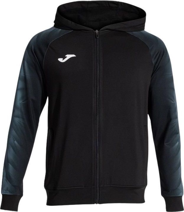 Joma - Elite XI - Hooded Trainingsjack - Zwart - Met Rits en Capuchon