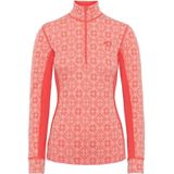 Kari Traa - Rose - Dames Longsleeve Ondershirt - 1/4 Zip - Merinowol