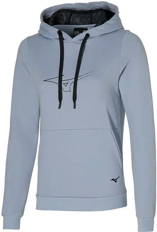 Mizuno - Athletic - Dames Sweatshirt - Katoen - Met Geribde Tailleband en Manchetten