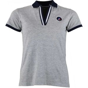 Peak Mountain - Damespolo - Asfalte - V-hals - Korte Mouwen