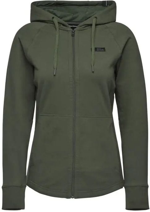 Dames Hoodie Black Diamond Rise And Climb FZ