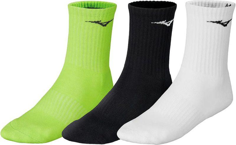 Mizuno - Training - Sportsokken - Wit - Set van 3 Paar