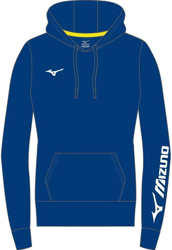 Mizuno - Hoodie - Terry - Grijs - Katoen/Polyester