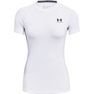 Under Armour UA HG Heatgear Authentics compressie Short Sleeve Dames Sportshirt - Wit