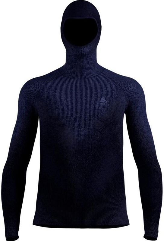 Odlo - Performance Warm Blackcomb Bl Top Facemask - Synthetisch Ondergoed - Blauw