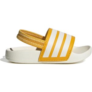 adidas - ADILETTE ESTRAP SLIDES - Badslippers - Crew Yellow/Off White - Synthetisch/Textiel