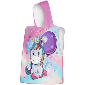 Kinderponcho met capuchon NILS Aqua NAR20 Crocodile Unicorn