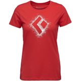 Black Diamond - Chalked Up 2.0 - T-shirt - Rood - Korte Mouwen - Vrouw