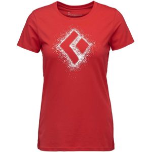 Black Diamond - Chalked Up 2.0 - T-shirt - Rood - Korte Mouwen - Vrouw