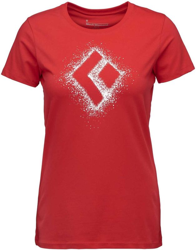 Black Diamond - Chalked Up 2.0 - T-shirt - Rood - Korte Mouwen - Vrouw