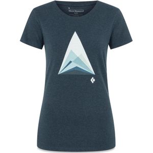 Dames-T-shirt Black Diamond Mountain Transparency
