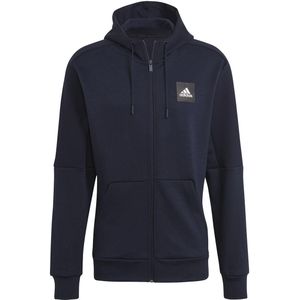 adidas - Must Haves Full-Zip Stadium - Hoodie - Zwart