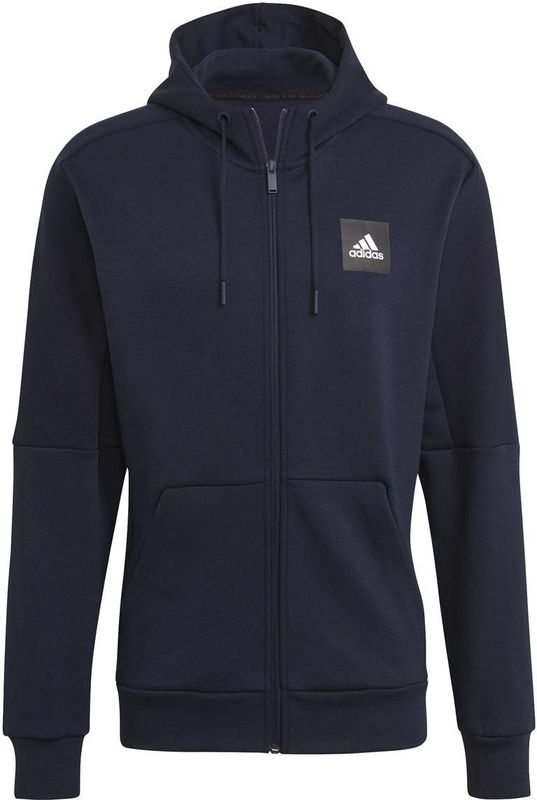 adidas - Must Haves Full-Zip Stadium - Hoodie - Zwart