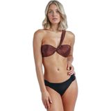 Admas - Bikini Bandeau - Nacht - Voor Vrouwen - Met Lurex-Details