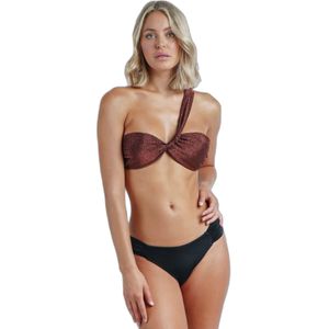Admas - Bikini Bandeau - Nacht - Voor Vrouwen - Met Lurex-Details