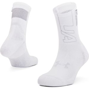 Under Armour - Dry Run Crew Sock - Sportsokken - Wit - Unisex